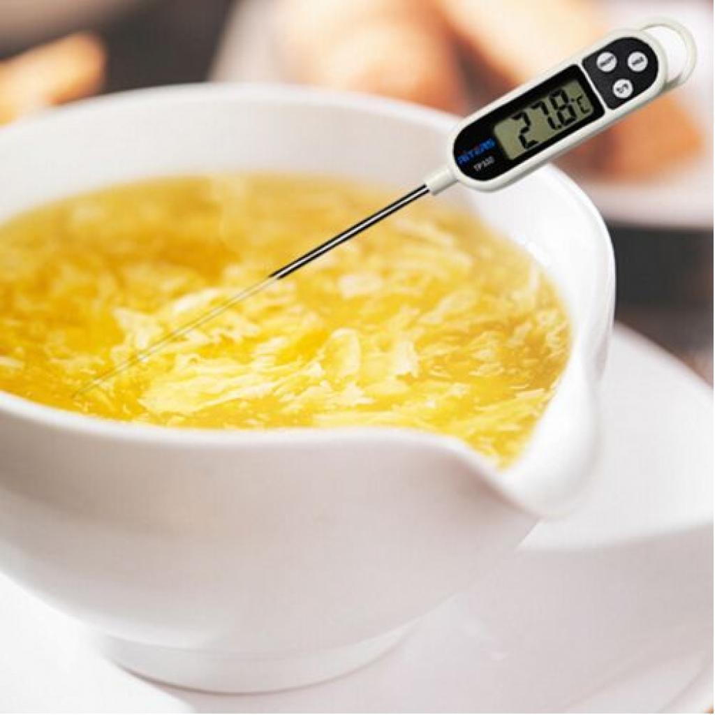 Digital Universal Kitchen Food Cooking Thermometer-White