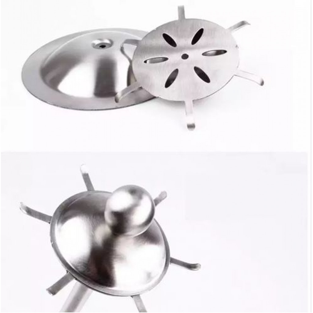 6 Hooks Kitchen Serving Spoon Holder Ladle Stand Tool Storage Organizer, Silver Kitchen Storage & Organization Accessories TilyExpress 5