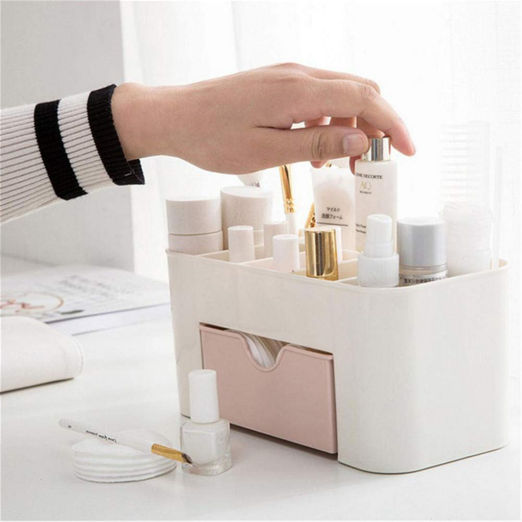 Makeup Organizer,Cosmetic Organizer/Box for Bathroom, Organizer Drawers,Makeup Brush Organizer Space- Saving Space Storage Box Makeup Storage Organizer