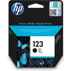 HP 123 Black Original Ink Cartridge Works with HP DeskJet 2130, 2620, 2630, 2632, 3639 Printers