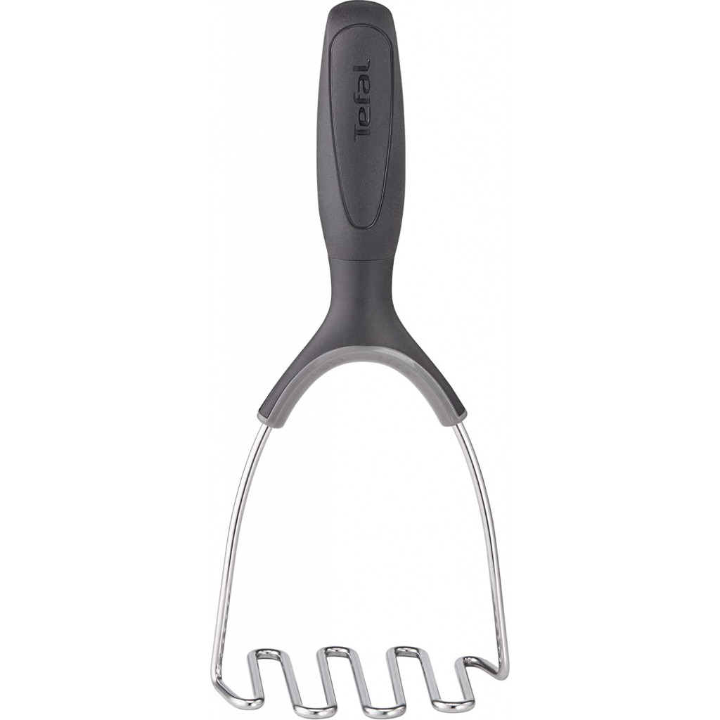 TEFAL Comfort Potato Masher, Plastic / Stainless Steel, Black, K1291214