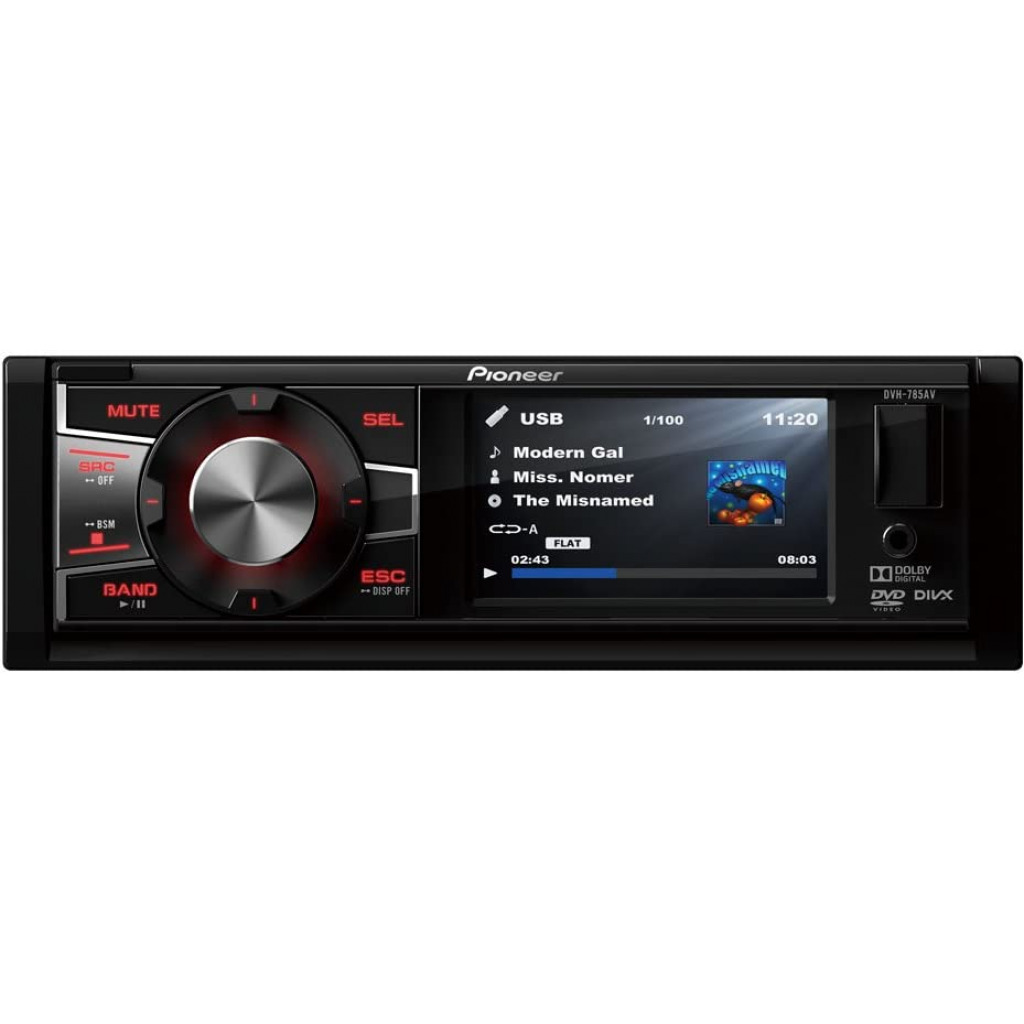 Pioneer DVH-785AV 3" USB/DVD Car Audio/Video Receiver