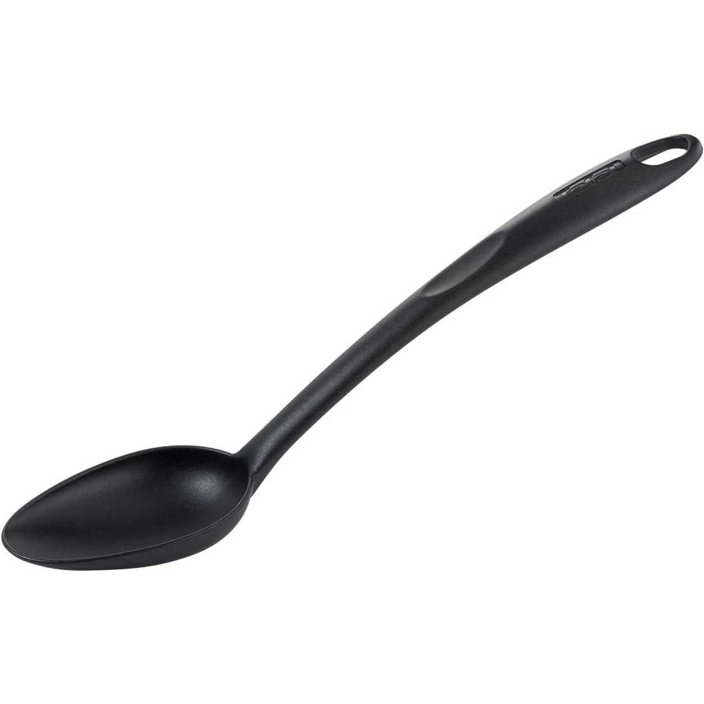 TEFAL Bienvenue Kitchen Tools Spoon, Black, Plastic, 2743912