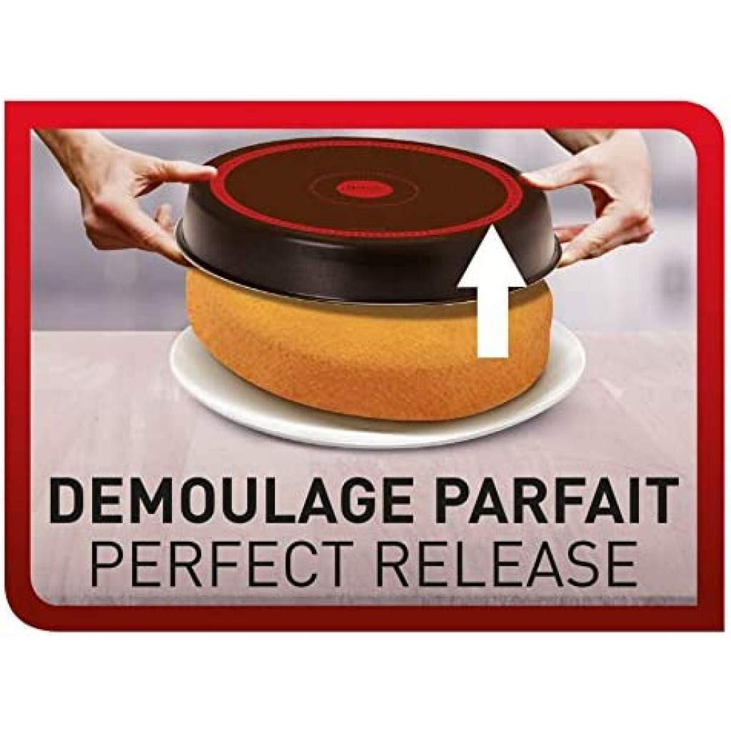 Tefal J5549702 Perfect Bake Non-Stick Cake Mold, 26 cm, Brown, Aluminum