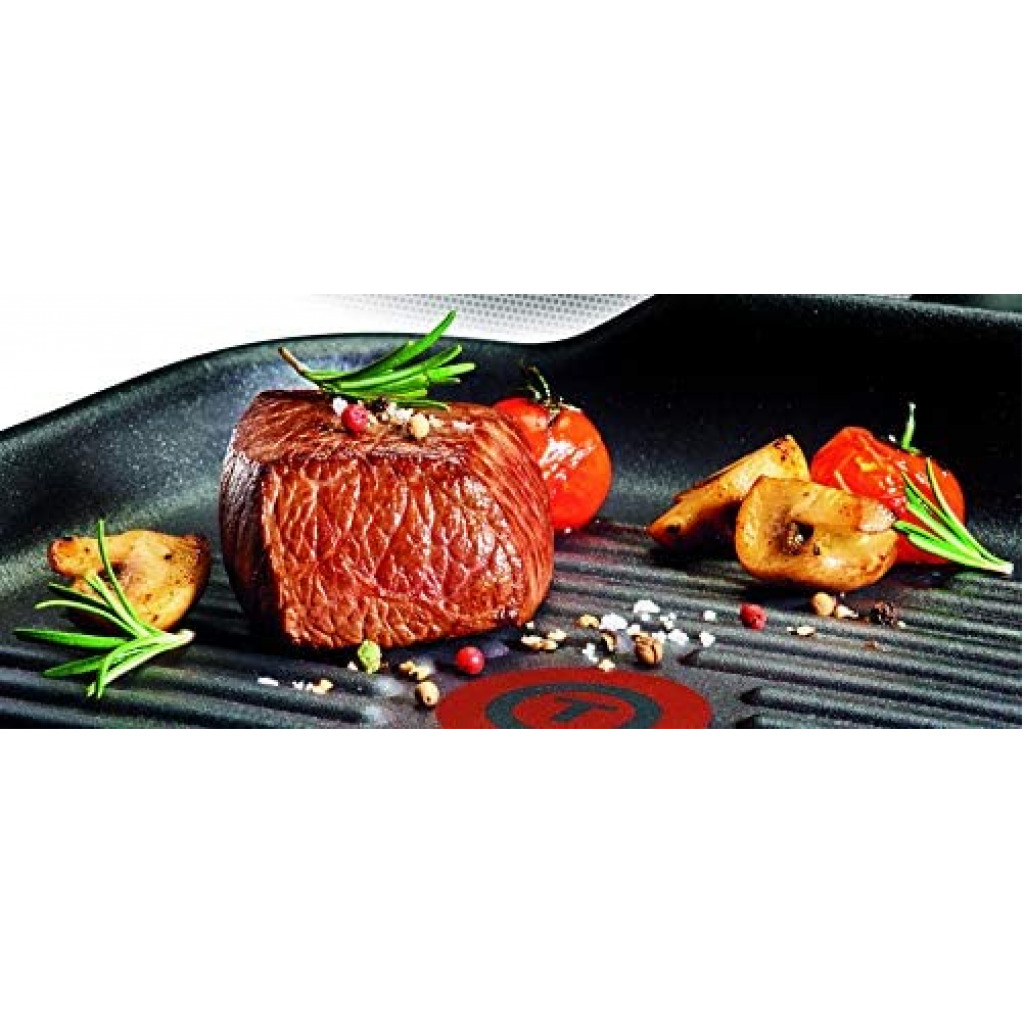 TEFAL Expertise 26x26 cm Grillpan, Black, Aluminium, C6204072 ( All Heat Sources including Induction)