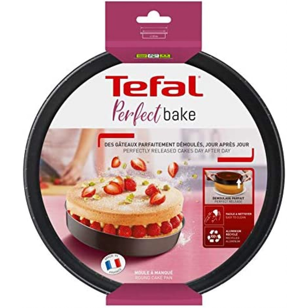 TEFAL PERFECTBAKE Mold A Manqué 24cm, 100% recycled aluminum J5549602 Baking Pan