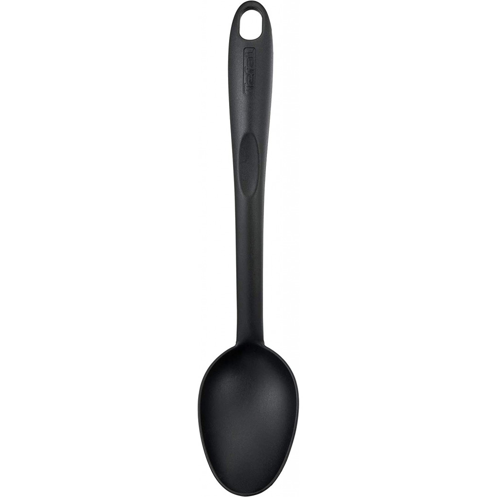 TEFAL Bienvenue Kitchen Tools Spoon, Black, Plastic, 2743912