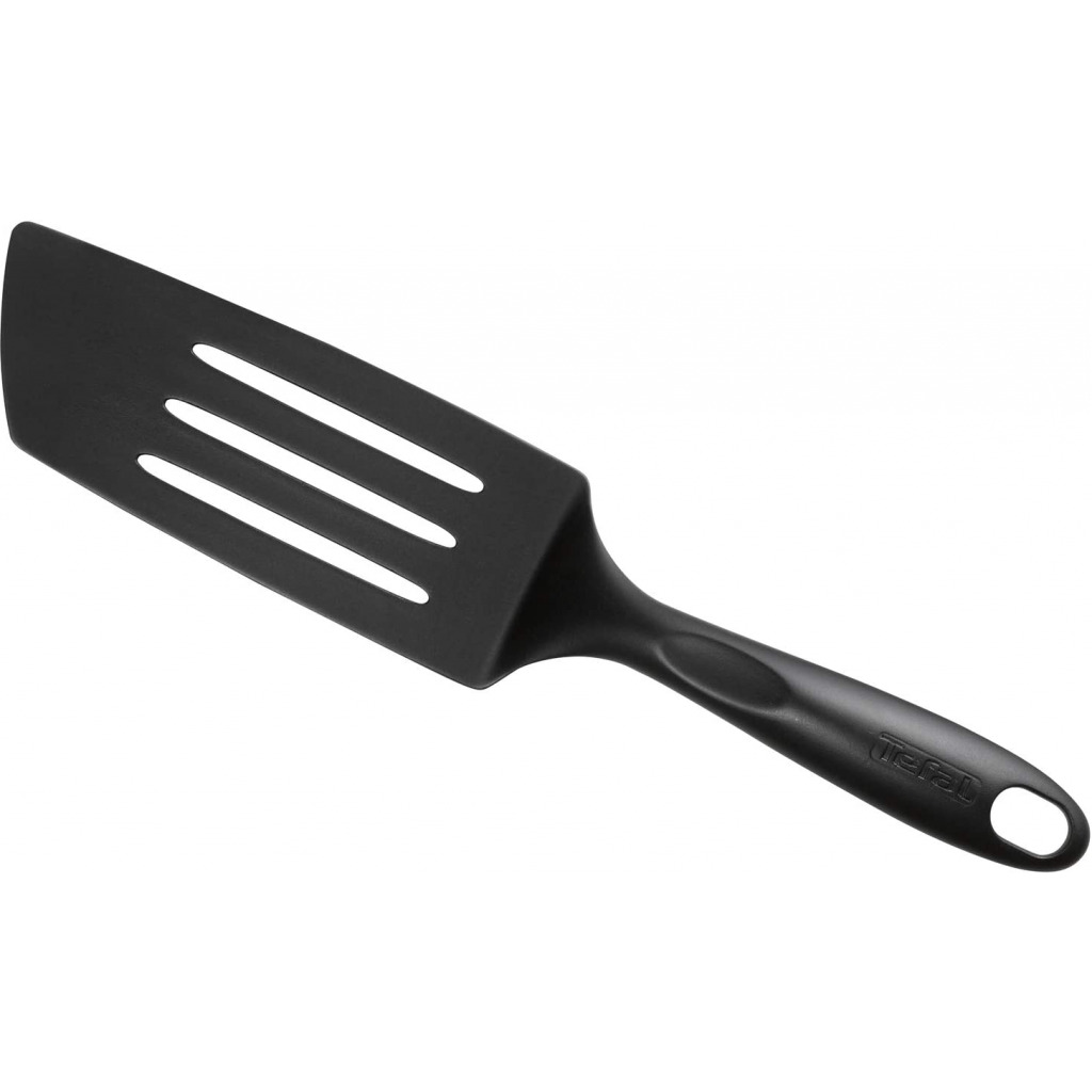 TEFAL Bienvenue Kitchen Tools Long Spatula, Black, Plastic, 2744112