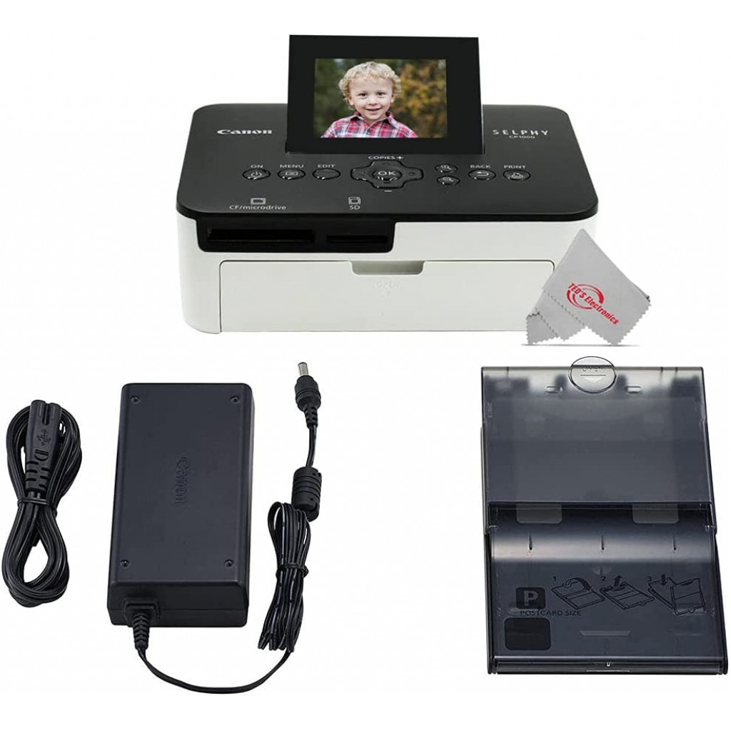 Canon Selphy CP1000 Compact Photo Printer - Black