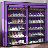 Tier Shoe Rack Storage Organizer, 36 Pairs Portable Double Row Shoe Rack Shelf Cabinet Tower for Closet with Nonwoven Fabric Cover Shoe Organizers TilyExpress 2