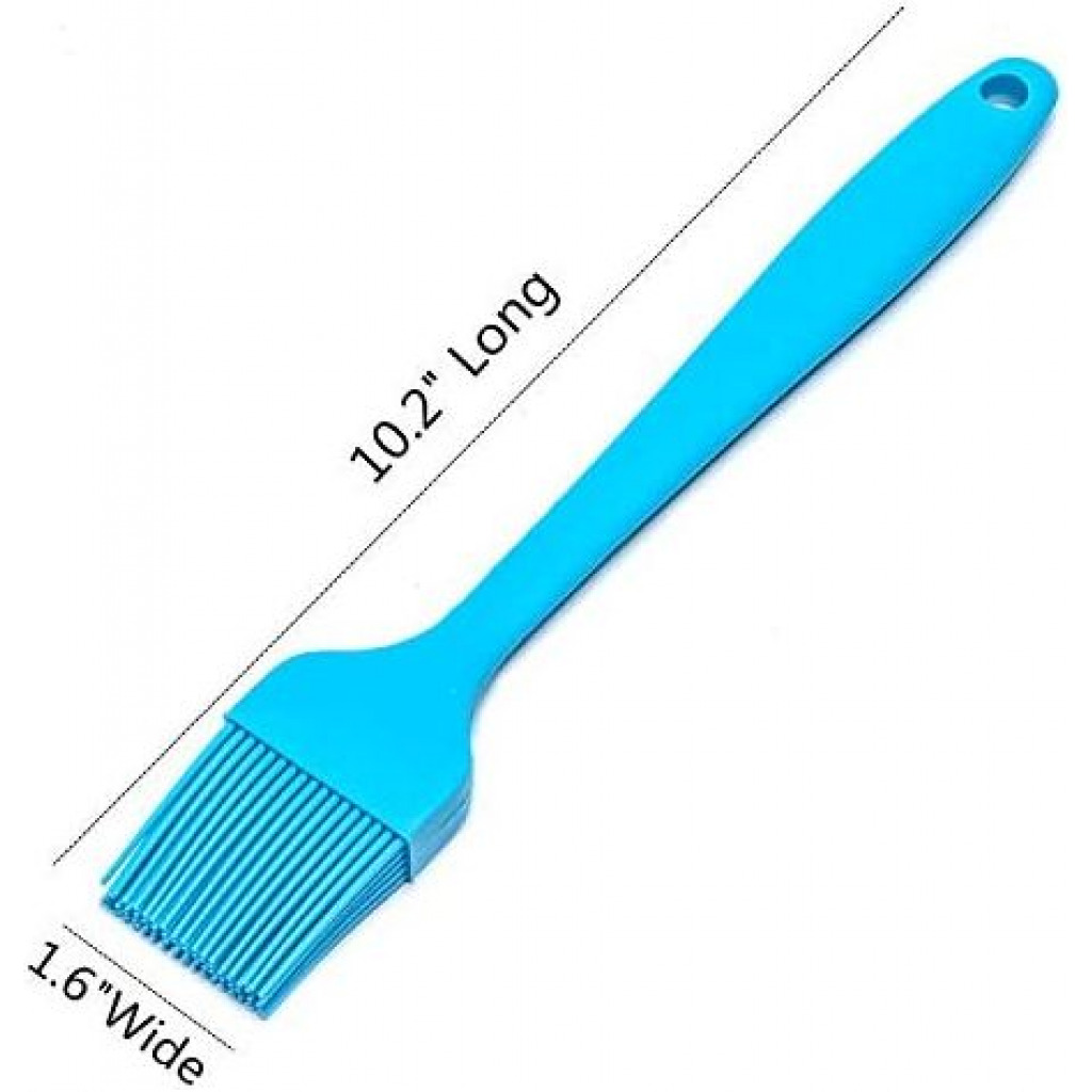 Silicone Basting Marinating Pastries, Grill BBQ Sauce Baking Oil Brush - Blue