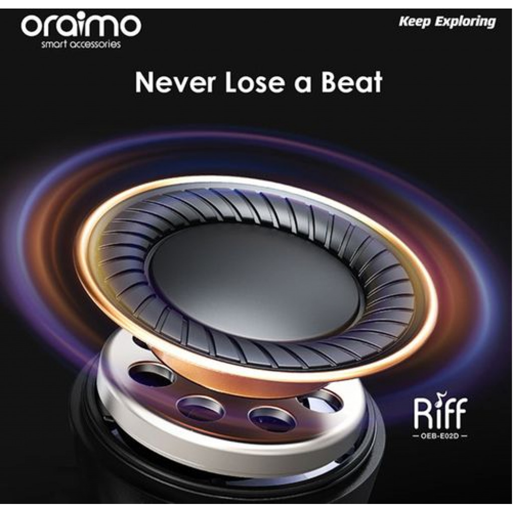 Oraimo Riff Smaller For Comfort True Wireless Earbuds – Black Headsets TilyExpress 4