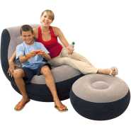 Inflatable Ultra Lounge Chair And Ottoman Set