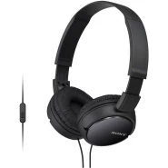 Sony ZX Series Wired On-Ear Headphones with Mic, Black MDR-ZX110AP