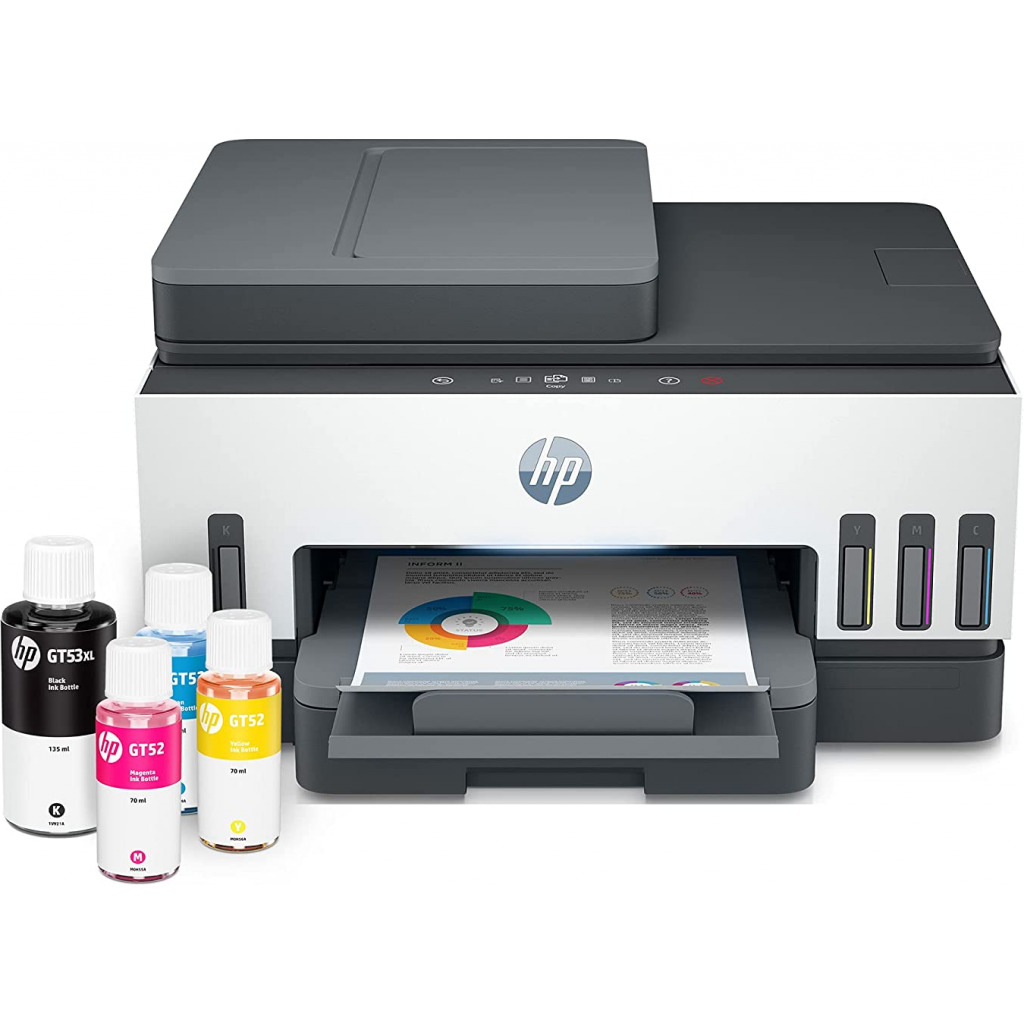 HP Smart Tank 790 WiFi Duplex Hi-Capacity Tank Printer with Magic Touch Panel with ADF, auto Ink & Paper Sensor (up to 12K Black or 8K Color Pages of Ink)