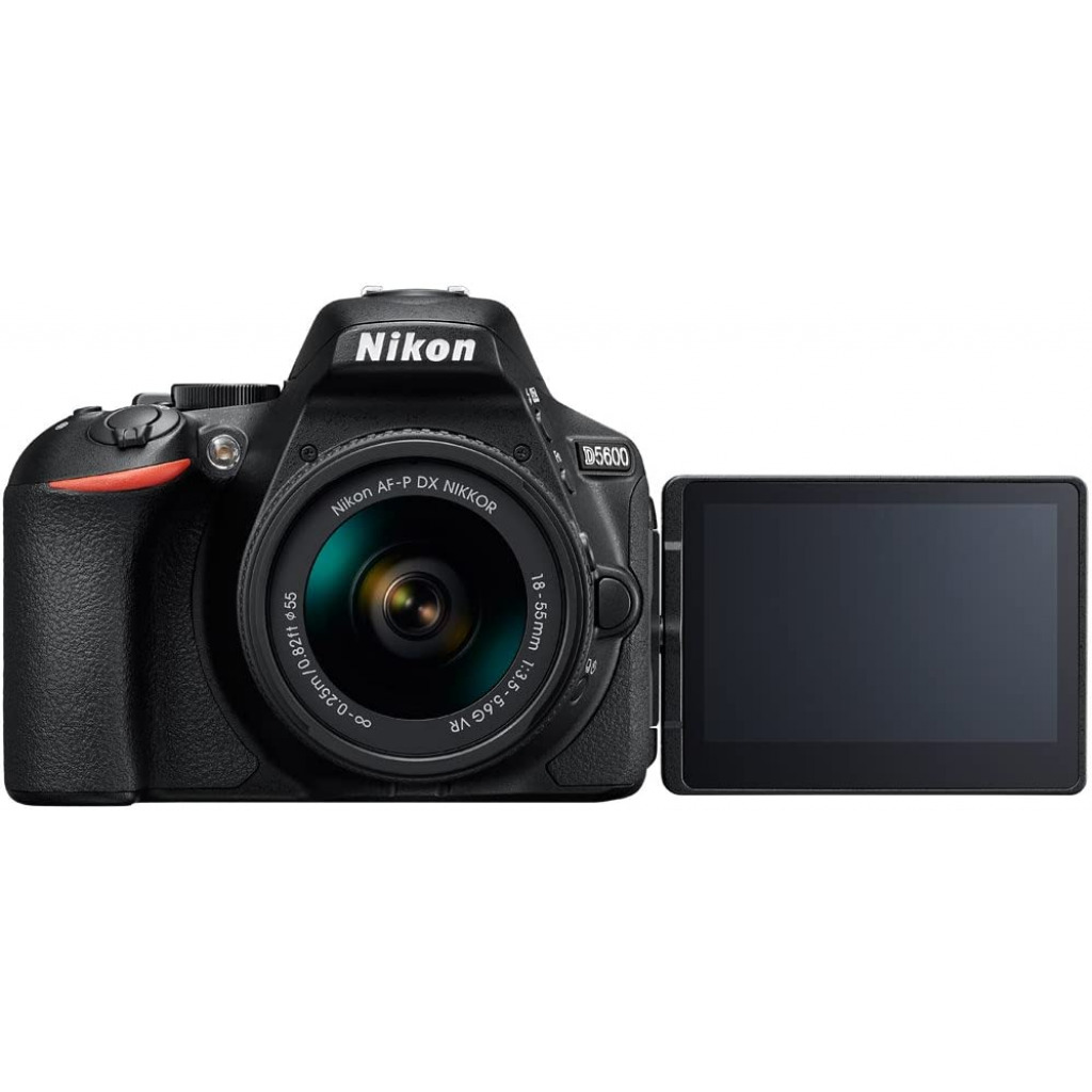 Nikon D5600 Digital SLR Camera & 18-55mm VR DX AF-P Lens - Black