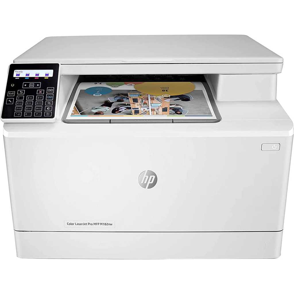 HP Color LaserJet Pro M182nw Wireless All-in-One Laser Printer, Remote Mobile Print, Scan and Copy, Works with Alexa