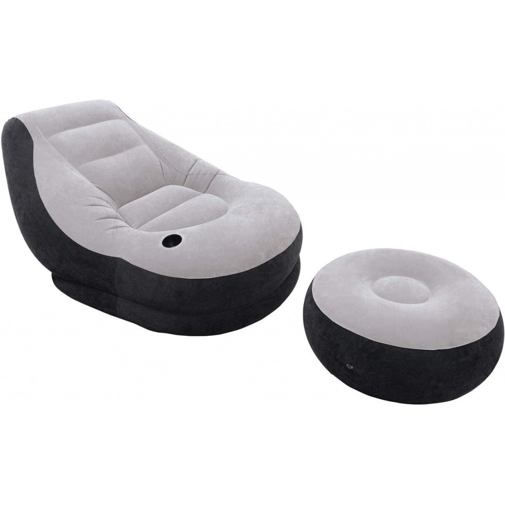 Inflatable Ultra Lounge Chair And Ottoman Set Sofas & Couches TilyExpress 12