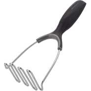 TEFAL Comfort Potato Masher, Plastic / Stainless Steel, Black, K1291214