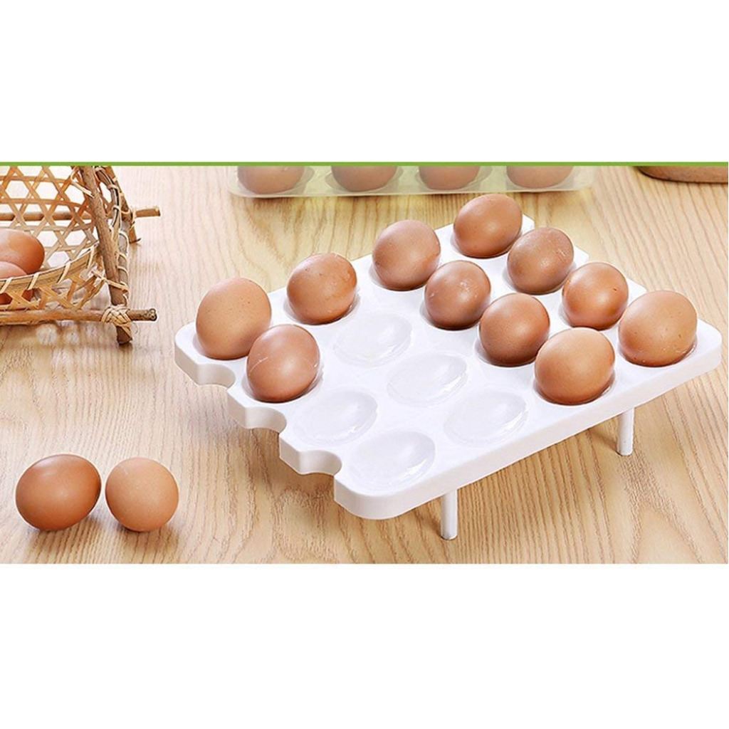 Supreme Mall Double Layer 32 Eggs Storage Box (Multicolour) Egg Trays TilyExpress 6