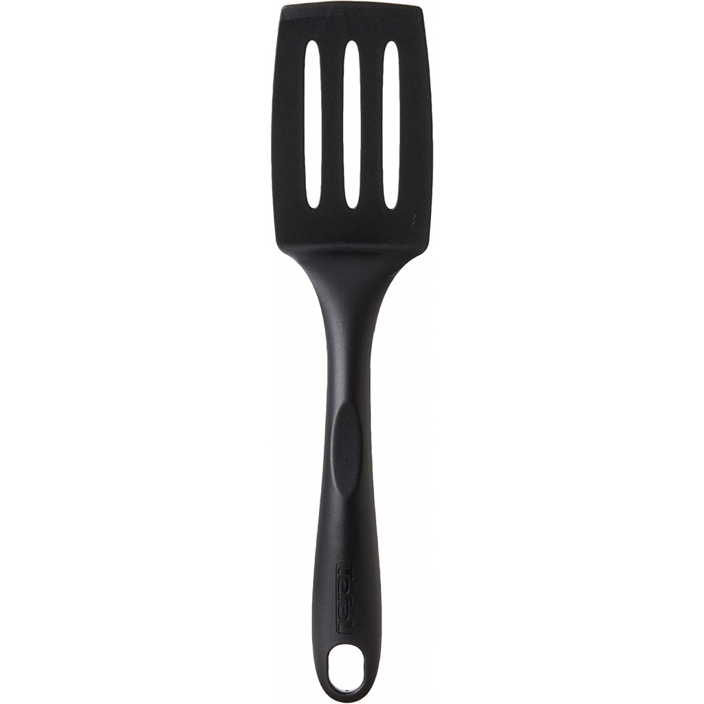 TEFAL Bienvenue Little Angle Spatula, Kitchen Tool, Heat Resistant, Black, Plastic, 2745112