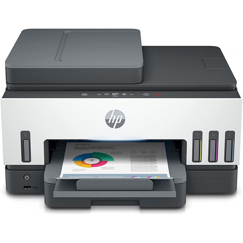 HP Smart Tank 790 WiFi Duplex Hi-Capacity Tank Printer with Magic Touch Panel with ADF, auto Ink & Paper Sensor (up to 12K Black or 8K Color Pages of Ink)