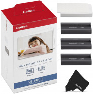 Canon Catridge , Printer Photo Paper, KP-108IN / KP108 | Color Ink Paper – Includes (4×6) 108 Ink Paper Sheets + 3 Ink toners for Canon Selphy CP1300, CP1200, CP910, CP900 Compact Photo Printers Inkjet Printer Ink TilyExpress 2
