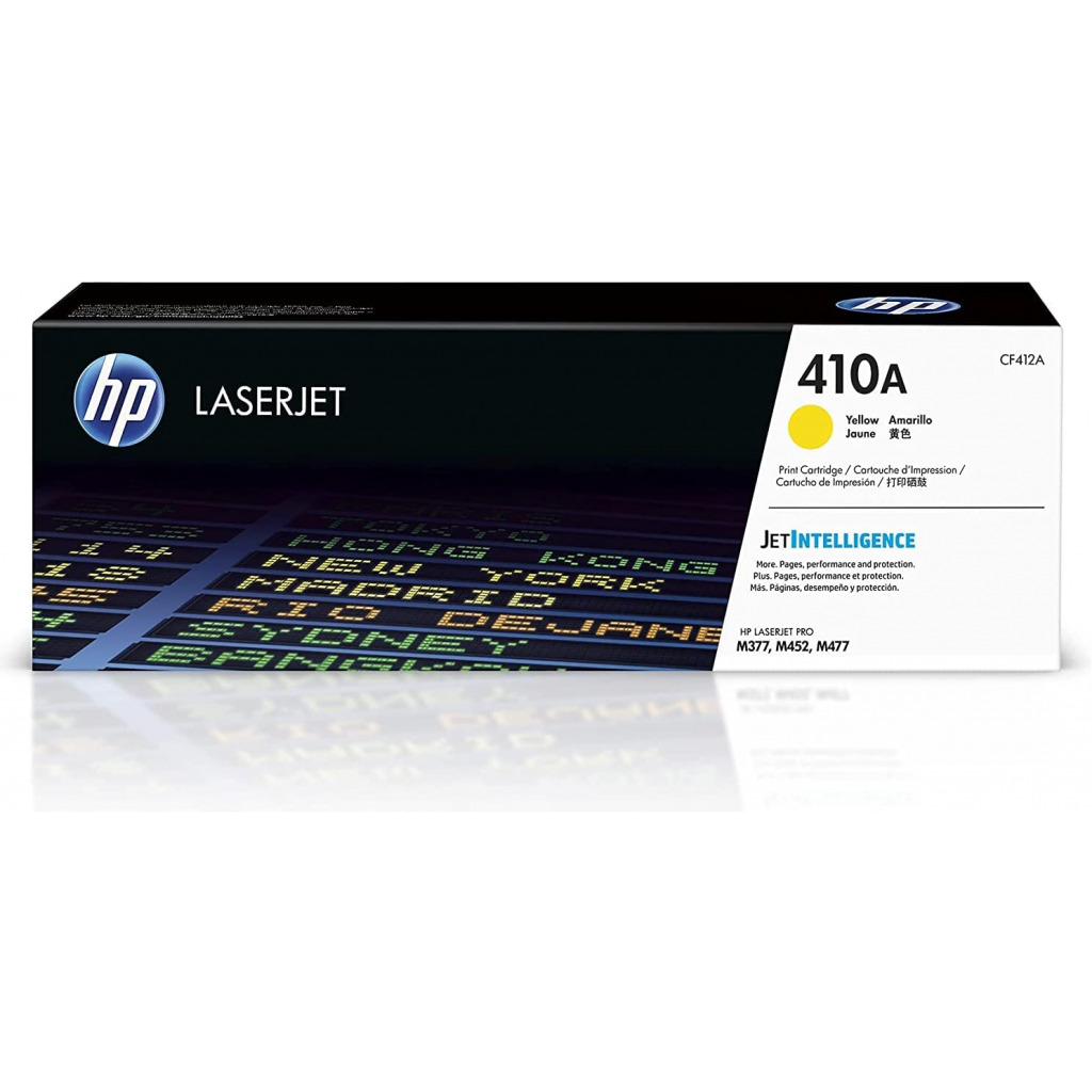 HP 410A | CF412A | Toner-Cartridge | Yellow | Works with HP Color LaserJet Pro M452 Series, M377dw, MFP 477 Series