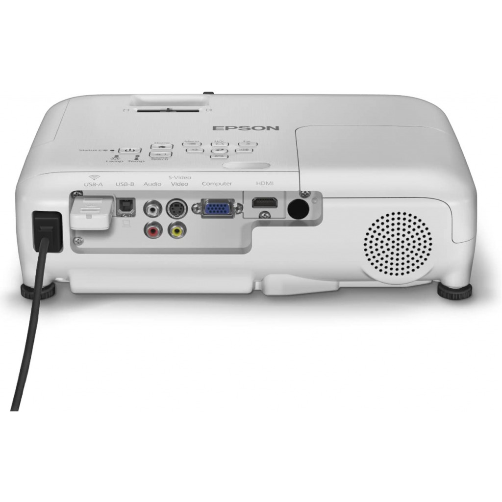 Epson EB-S04 Portable Versatile Projector (SVGA, 3LCD, 15000:1 Contrast, 3000 Lumens, 10,000 Hour Lamp Life) - White