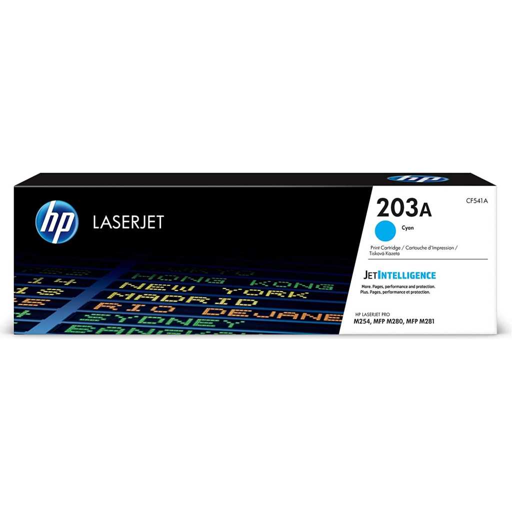 HP CF541A 203A Original LaserJet Toner Cartridge, Cyan, Single Pack