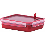TEFAL MasterSeal Micro Box 1.2 Litre Food Container, Red, Plastic, K3102512 Lunch Boxes TilyExpress 2