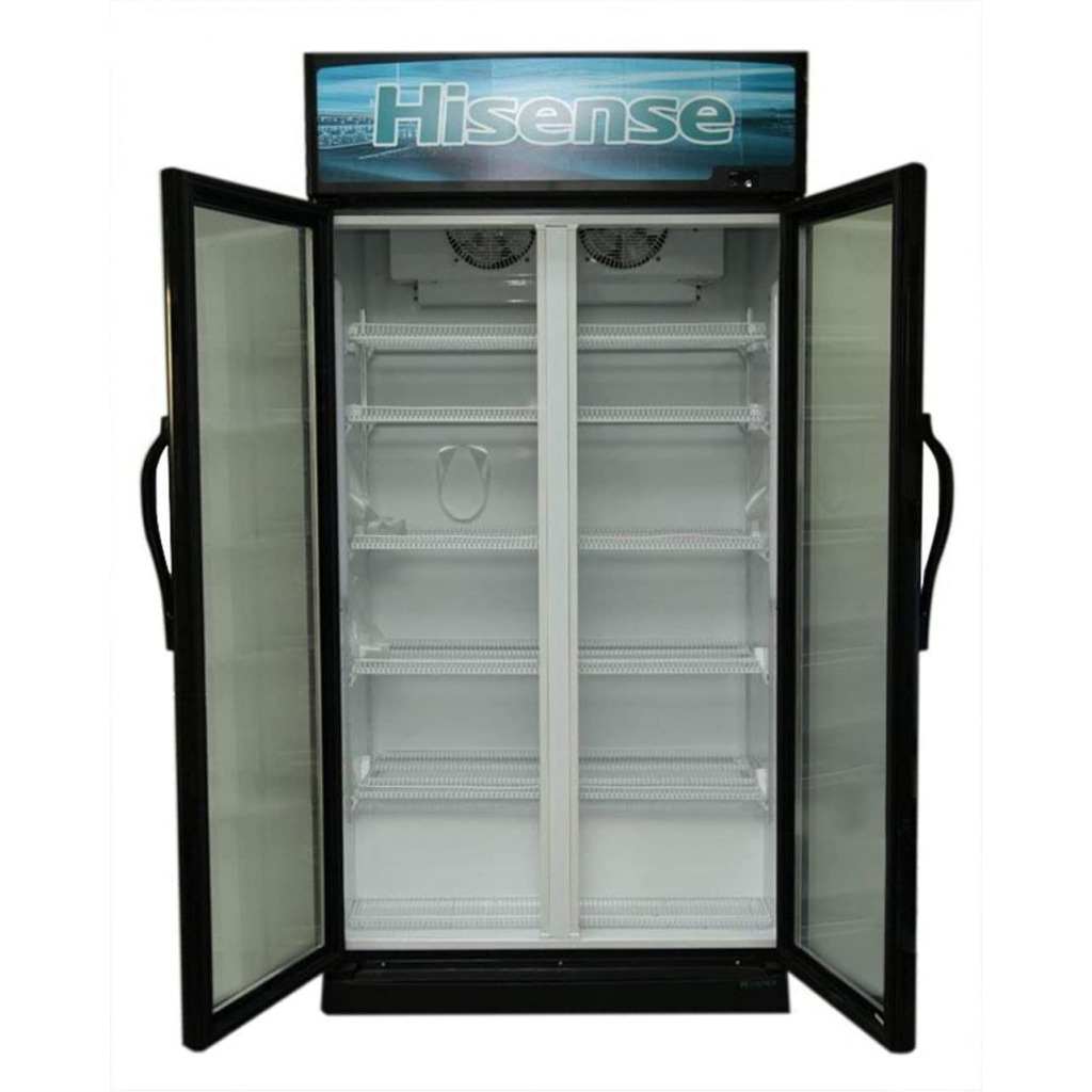 Hisense 990 Liter Double Door Display Cooler FL99WCD1; Vertical Display Chiller, Double Display Showcase Refrigerator