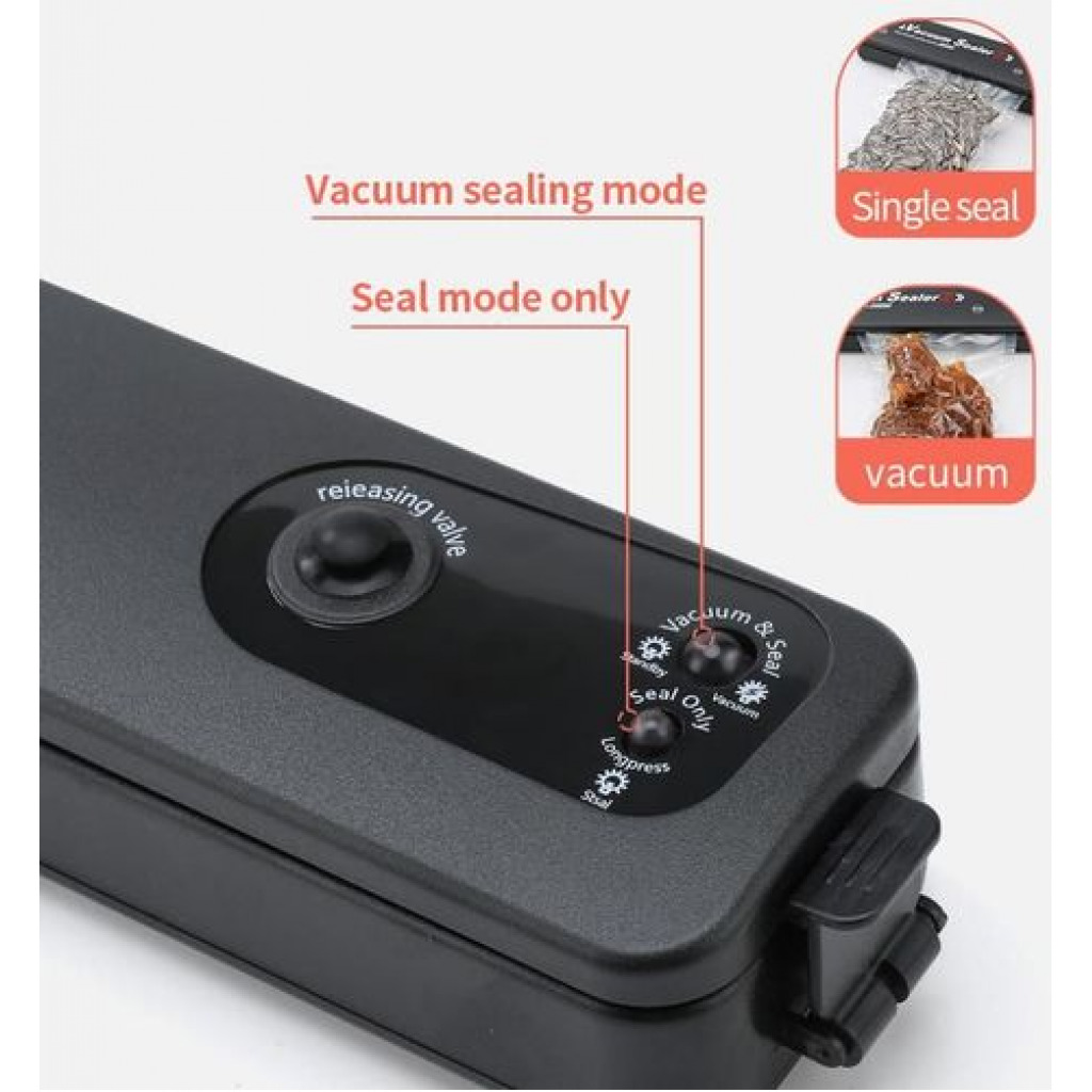 Vacuum Sealer Machine -Fitbest Household Automatic Vacuum Air Sealing System, Black Seals TilyExpress 3