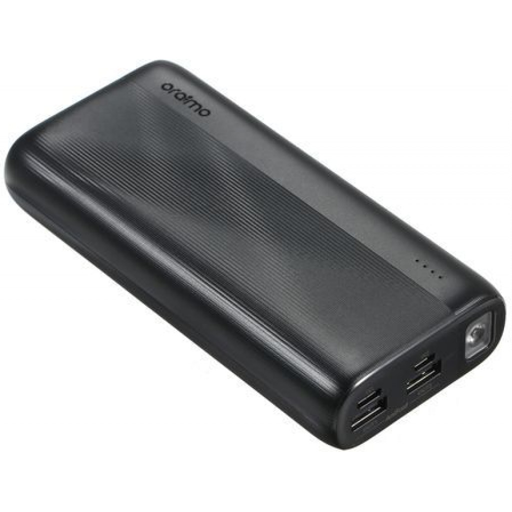 Oraimo Power Bank 20000mAh High Capacity Dual USB Output OPB-P204D - Black