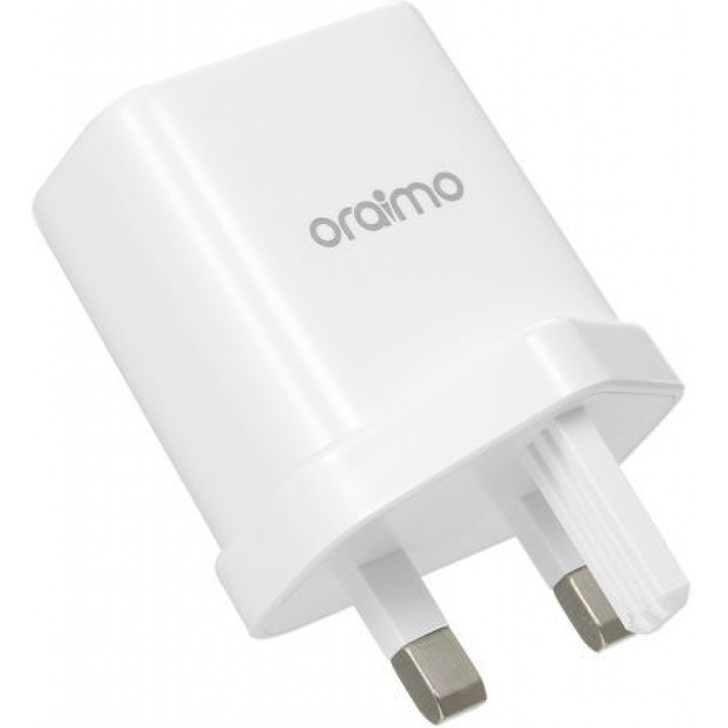 Oraimo Phone Charger UK Dual USB OCW-U63D White