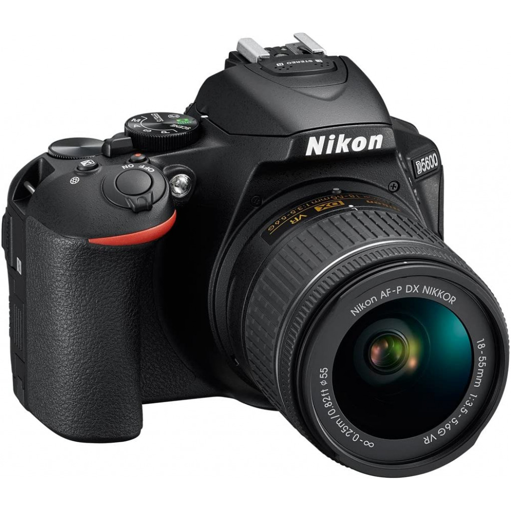 Nikon D5600 Digital SLR Camera & 18-55mm VR DX AF-P Lens - Black