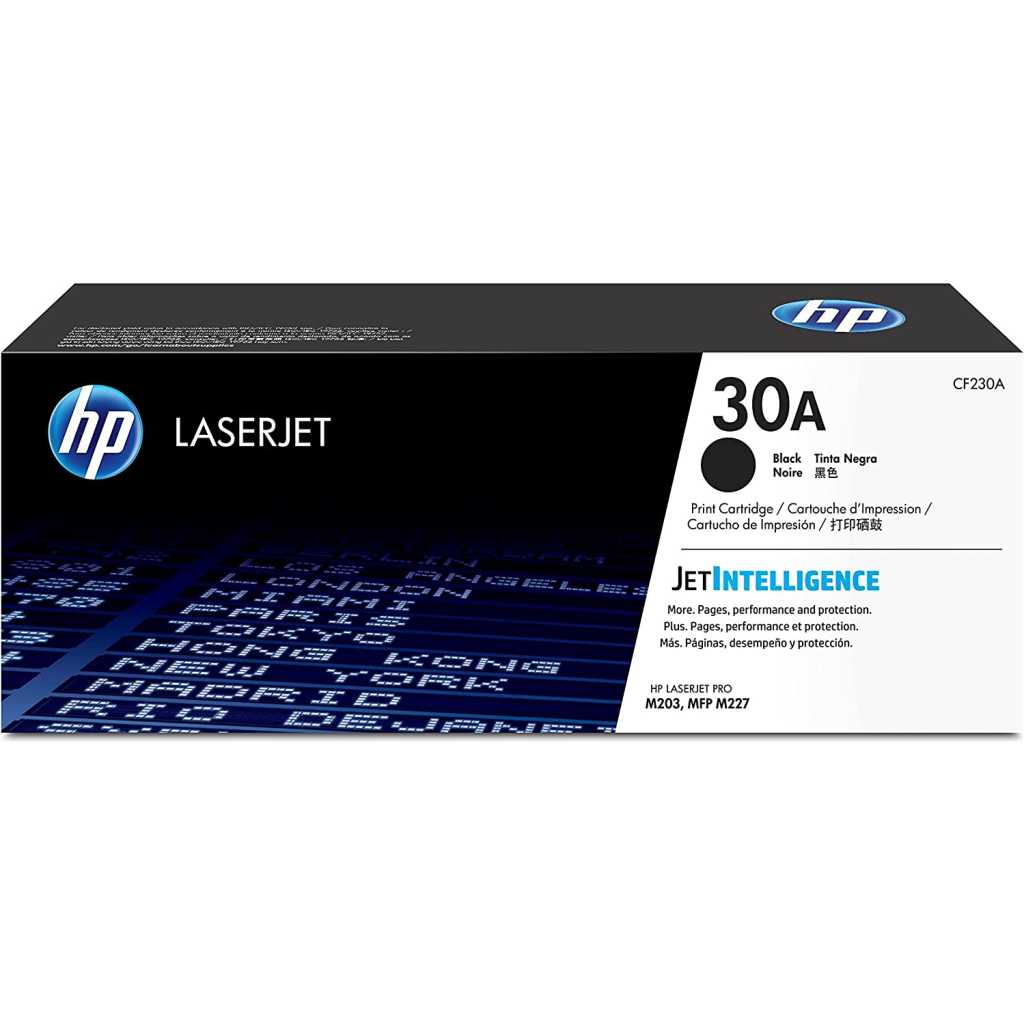 Original HP 30A Black Toner Cartridge | Works with HP LaserJet Pro M203 Series, HP LaserJet Pro MFP M227 Series | CF230A