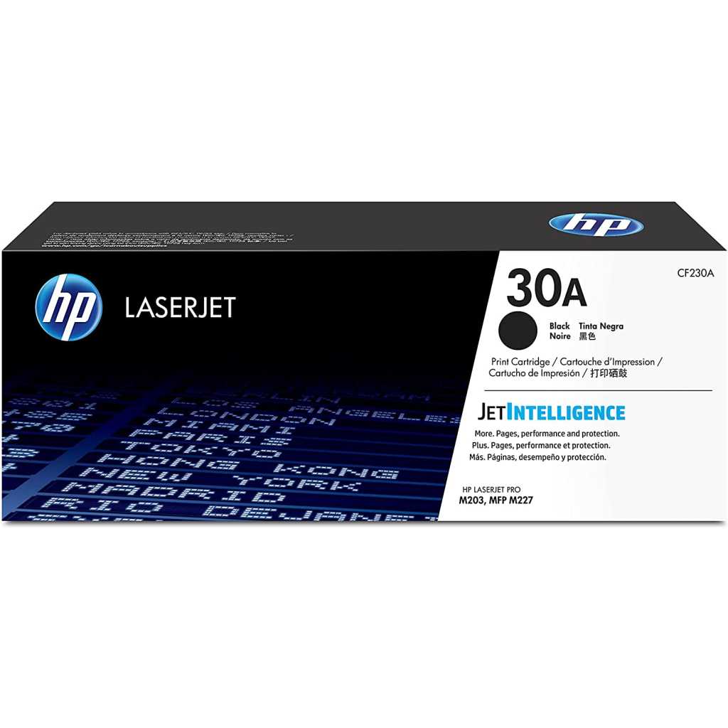 Original HP 30A Black Toner Cartridge | Works with HP LaserJet Pro M203 Series, HP LaserJet Pro MFP M227 Series | CF230A