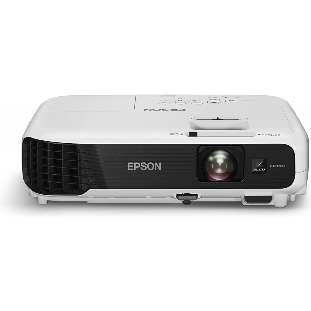 Epson EB-S04 Portable Versatile Projector (SVGA, 3LCD, 15000:1 Contrast, 3000 Lumens, 10,000 Hour Lamp Life) - White