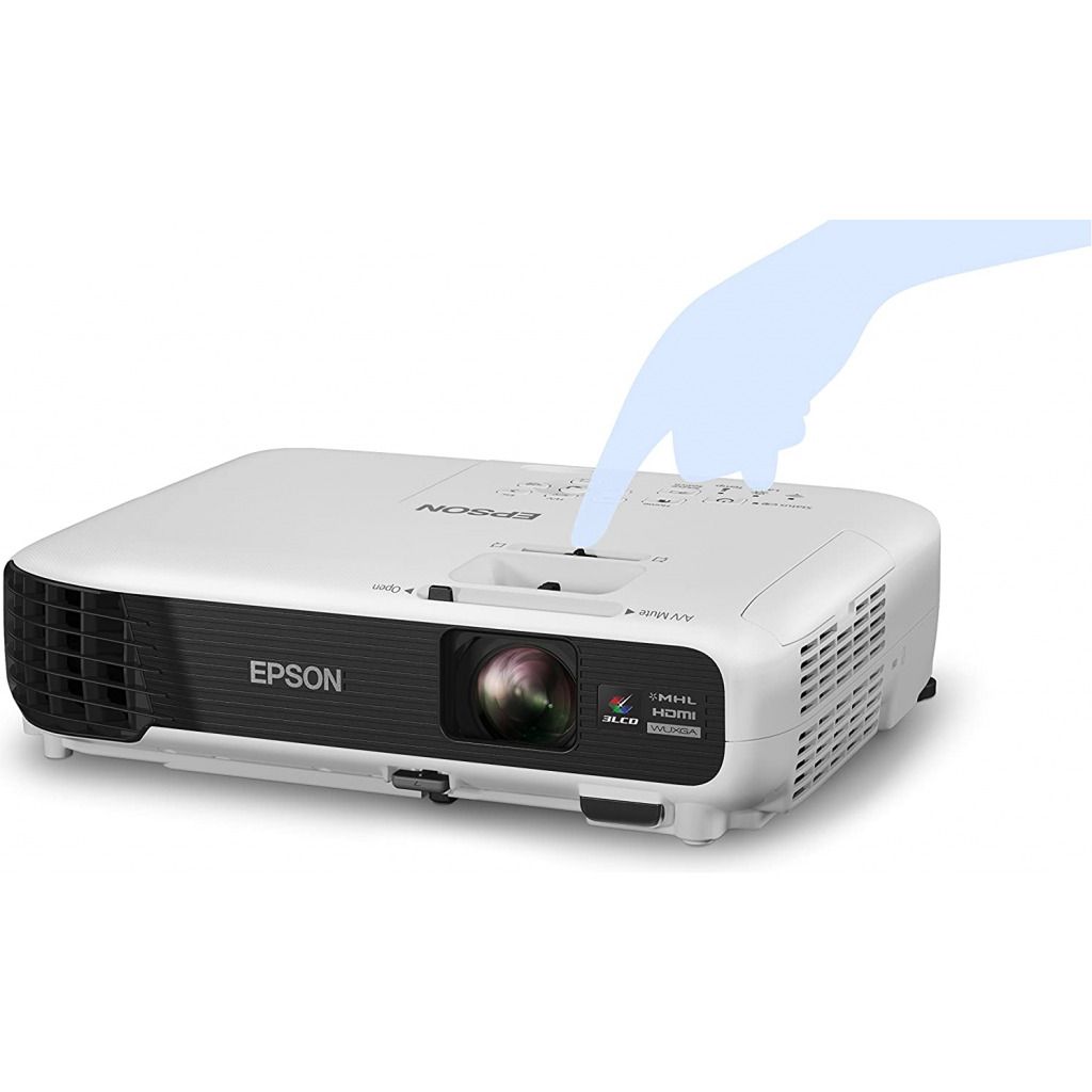 Epson EB-S04 Portable Versatile Projector (SVGA, 3LCD, 15000:1 Contrast, 3000 Lumens, 10,000 Hour Lamp Life) - White