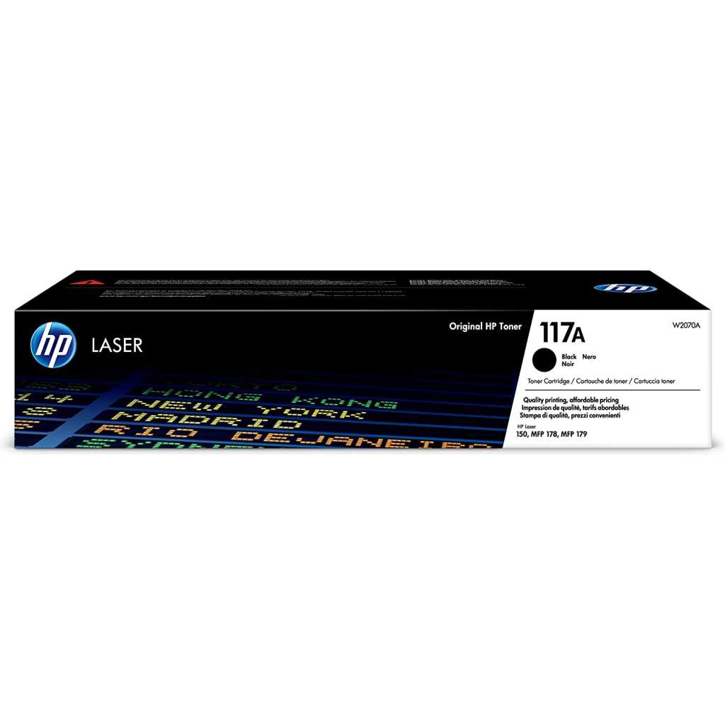 HP 117A Original Laser Toner Cartridge, Black, Single Pack