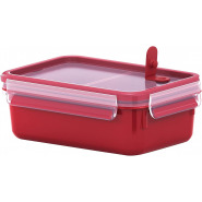 Tefal K3102312 Master Seal Micro Rectangle Food Storage with Inserts, Red/Clear, 1 Litre Lunch Boxes TilyExpress 2