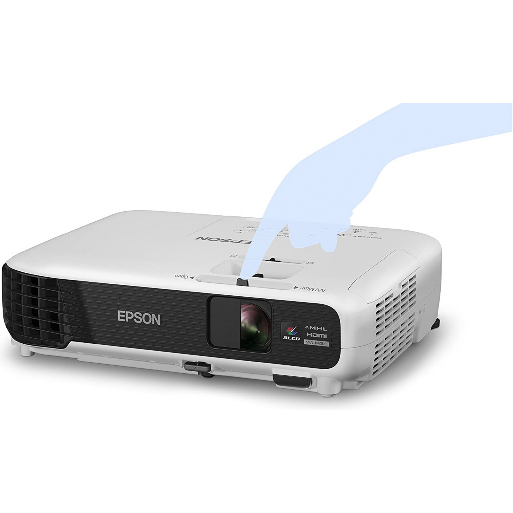 Epson EB-S04 Portable Versatile Projector (SVGA, 3LCD, 15000:1 Contrast, 3000 Lumens, 10,000 Hour Lamp Life) - White