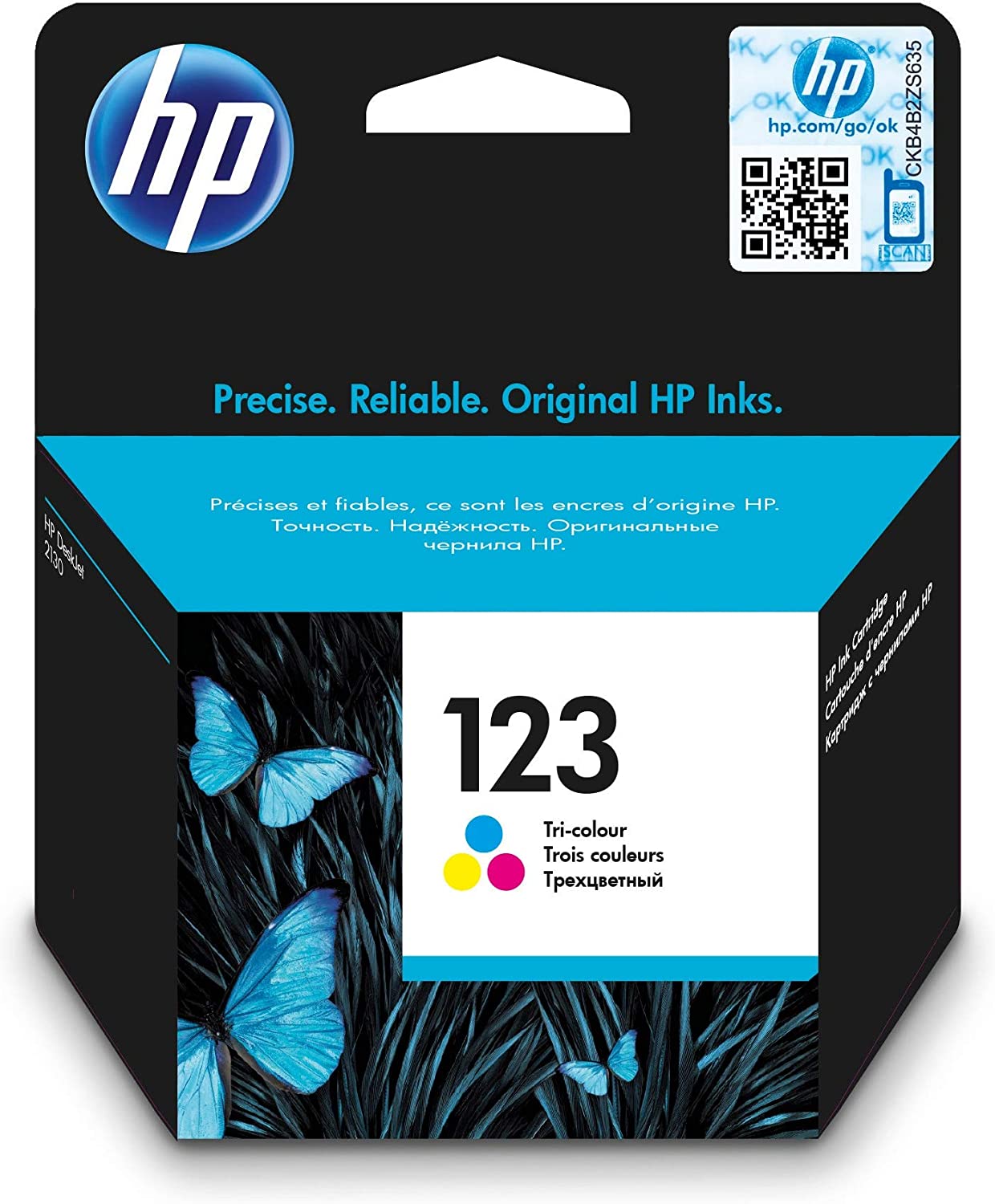 salt kjole sælge HP 123 Tri-color Original Ink Cartridge| Works with HP DeskJet 2130, 2620,  2630, 2632, 3639 Printers - TilyExpress Uganda
