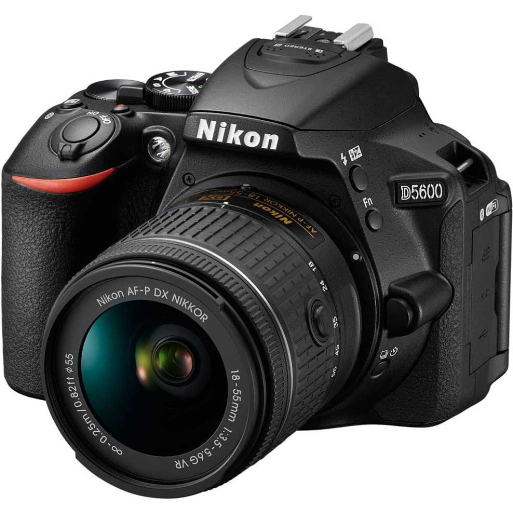 Nikon D5600 Digital SLR Camera & 18-55mm VR DX AF-P Lens - Black