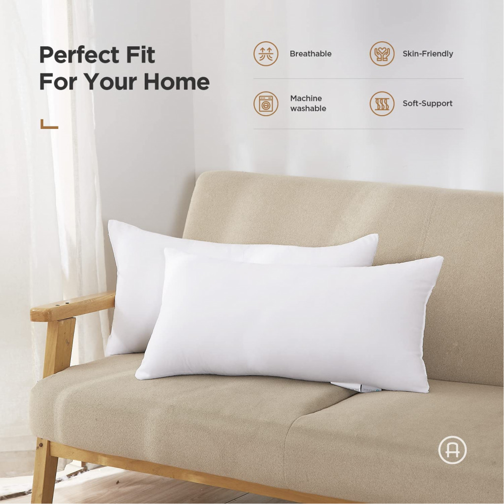Decorative Rectangle Throw Pillow Case – White Bed Pillows TilyExpress 7