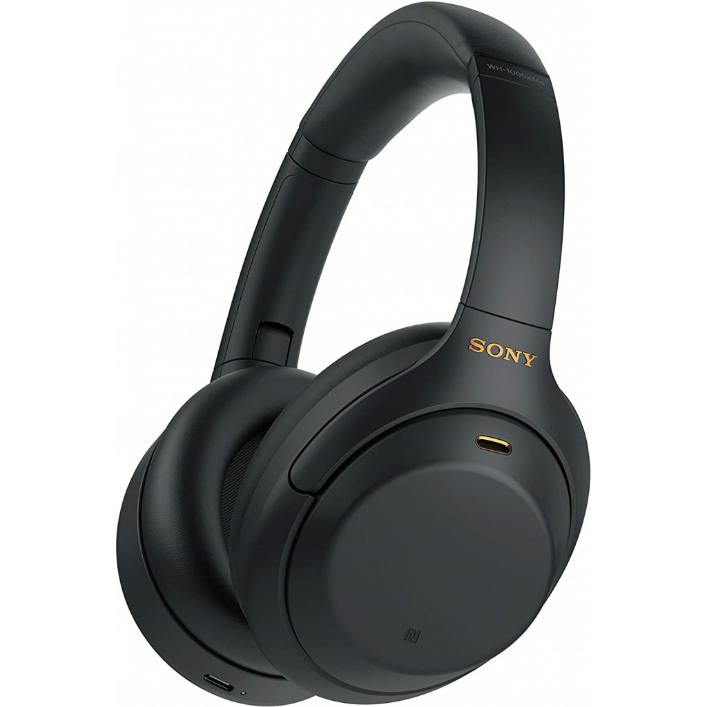 Sony WH-1000XM4 Wireless Premium Noise Canceling Overhead Headphones with Mic for Phone-Call and Alexa Voice Control, Black Headphones TilyExpress