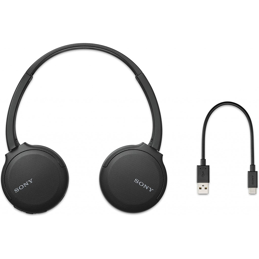 Sony Wireless Headphones WH-CH510: Wireless Bluetooth On-Ear Headset with Mic for Phone-Call, Black