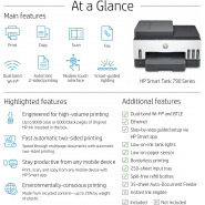 HP Smart Tank 790 WiFi Duplex Hi-Capacity Tank Printer with Magic Touch Panel with ADF, auto Ink & Paper Sensor (up to 12K Black or 8K Color Pages of Ink) HP Printers
