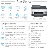 HP Smart Tank 790 WiFi Duplex Hi-Capacity Tank Printer with Magic Touch Panel with ADF, auto Ink & Paper Sensor (up to 12K Black or 8K Color Pages of Ink)